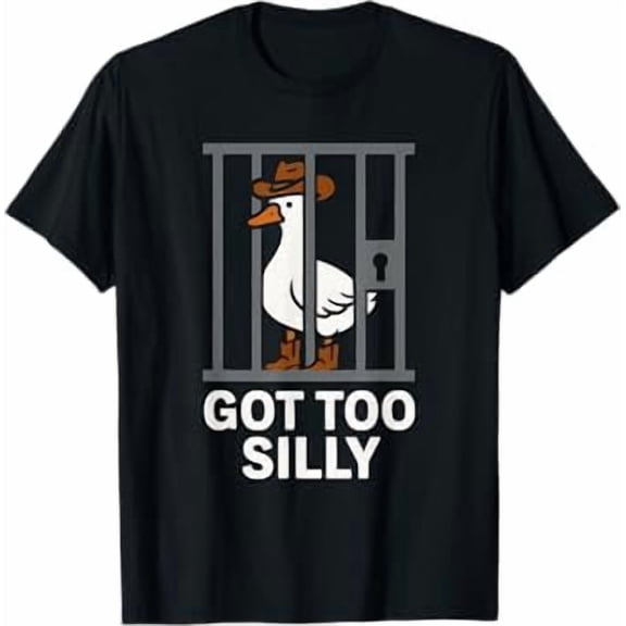 Silly Cowboy Goose Meme T-Shirt