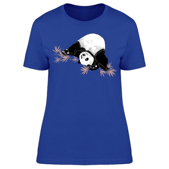 Silly Cute Panda Playing T-Shirt Women -Image by Shutterstock, Female Medium