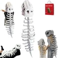 thumbnail image 1 of Silly Dinosaur Plush Skeleton, 29/45'' 3D Dinosaur Skeleton Plush Hat, Wearable Head Dino Outfit Costume Christmas Gift, 1 of 8
