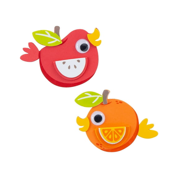 Silly Fruit Bird Magnet Craft Kit - Makes 12