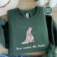 thumbnail image 1 of Silly Goose Bride Embroidered Unisex T-shirt Sweatshirt Hoodie, Bride To Be Gift, Future Mrs Shirt, Bachelorette Bride Shirt, Wedding Gift, 1 of 4