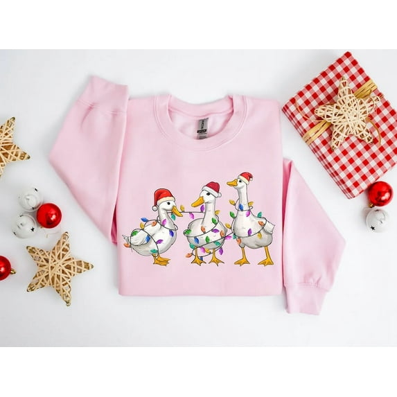 Silly Goose Christmas Sweatshirt, Silly Goose University Christmas Shirt, Christmas Goose Shirt, Christmas Lights Silly Goose Sweatshirt