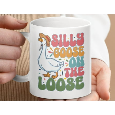 Silly Goose Coffee Mug: Funny Animal Lover Gift