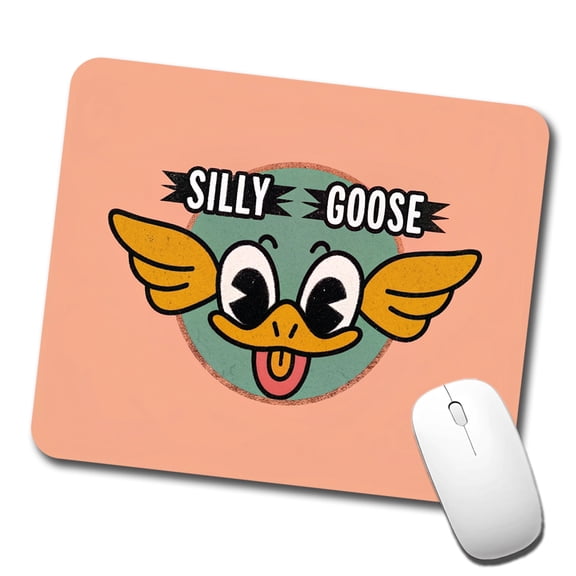 Silly Goose Cute Mouse Pad Low Profile Gaming Mat