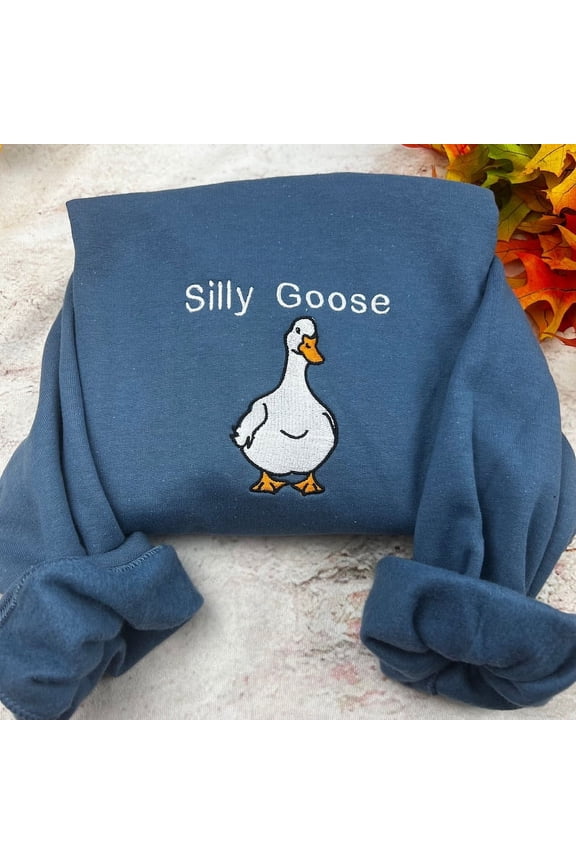 Silly Goose Embroidered sweatshirt