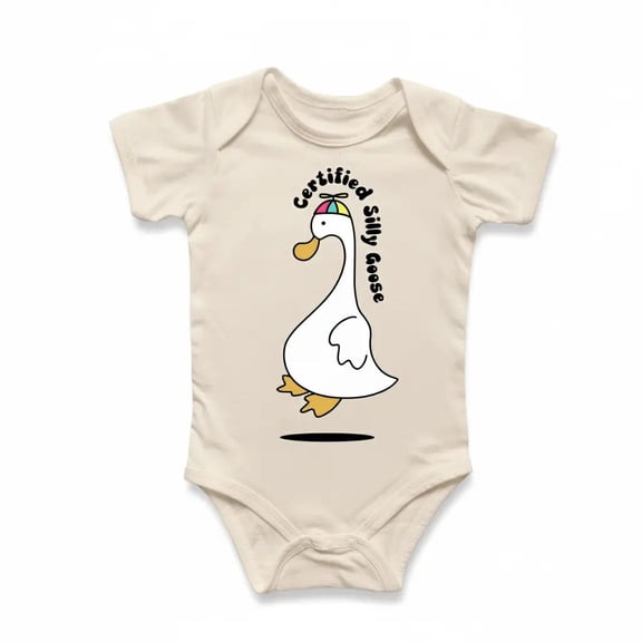 Silly Goose Flying Newborn Baby Bodysuit