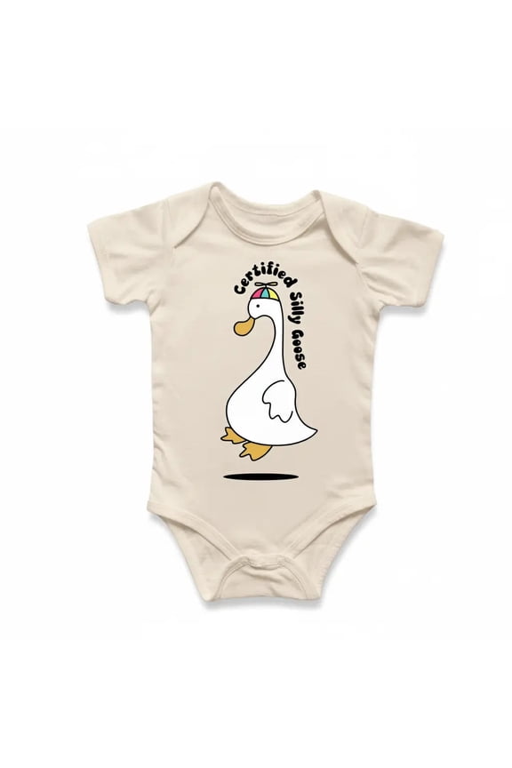 Silly Goose Flying Newborn Baby Bodysuit