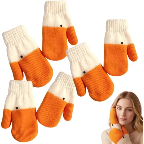 Silly Goose Gloves, 2026 New Cute Winter Goose Mittens with Warm Soft Lining Gift for Women Cold Weather Gloves