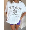 thumbnail image 1 of Silly Goose Printed Pattern Summer Ladies Casual T-Shirt, 1 of 5