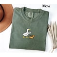thumbnail image 1 of Silly Goose Shirt, Duck & Dog Embroidered Shirt, Funny Animal Lover Tee, Unisex Shirt, 1 of 4