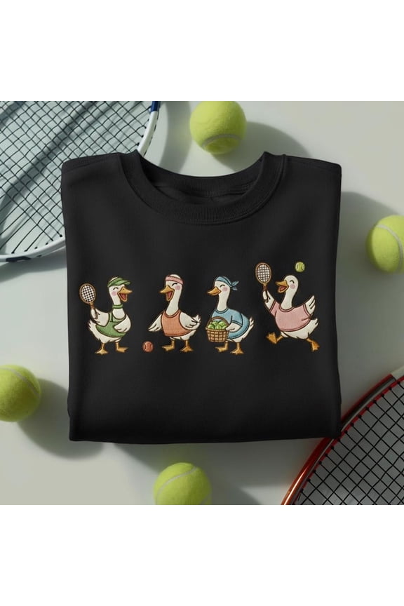 Silly Goose Tennis Club T-shirt, Goose Sports Design Pullover for Players and Coaches, Unisex Cotton T-Shirt, Size S-5XL