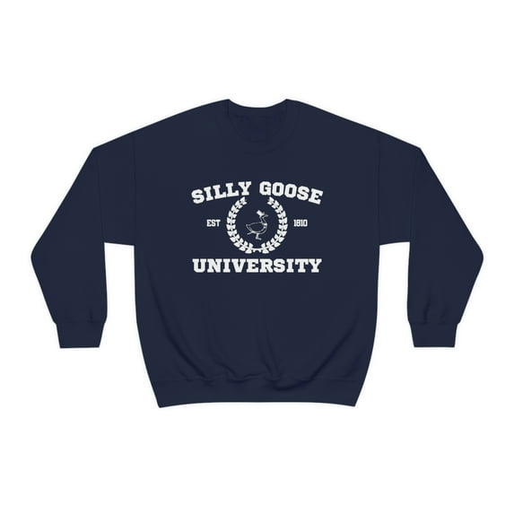 Silly Goose University Crewneck Sweatshirt, Unisex Silly Goose, Silly Goose University Sweatshirt, Funny Men's Sweatshirt, Silly Goose shirt