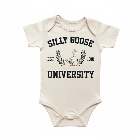 Silly Goose University Newborn Baby Bodysuit