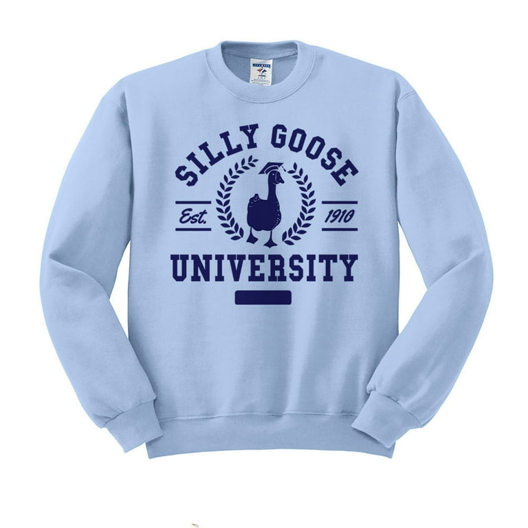 Light blue college sweatshirt online