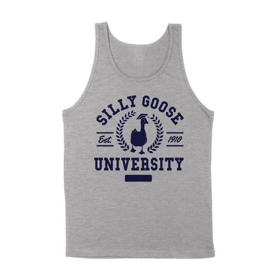 Silly Goose University Tank Top Unisex 2X-Large Grey