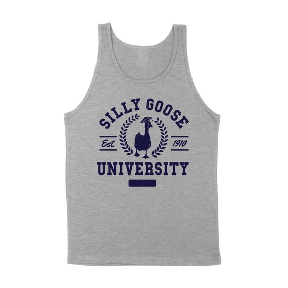 Silly Goose University Tank Top Unisex X-Large Grey