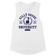 thumbnail image 1 of Silly Goose University Women's Muscle Tank X-Small White, 1 of 5