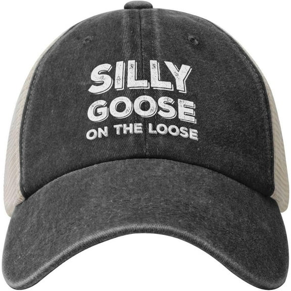 Silly Goose on The Loose Trucker Hat for Men Baseball Hats Adjustable Trucker Caps