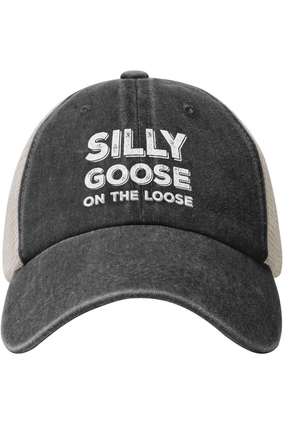 Silly Goose on The Loose Trucker Hat for Men Baseball Hats Adjustable Trucker Caps