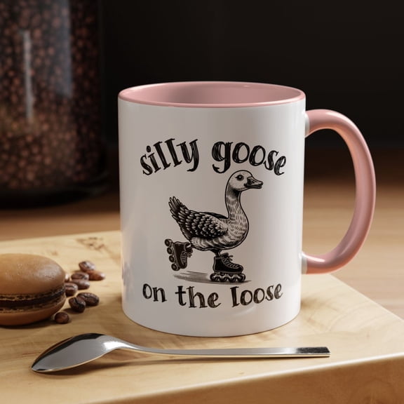 Silly Goose p1olice Chase Mug Got Too Silly Funny Duck Coffee Cup Law EnforceM1ent Humor Gift Animal Meme Mug for Office Desk DE1cor