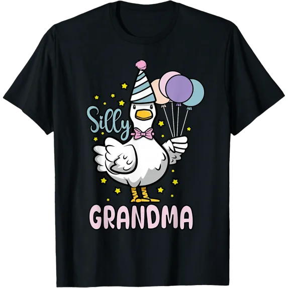 Silly Grandma Goose Birthday Family Matching T-Shirt