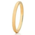 thumbnail image 1 of Silly Kings Jewelry 2mm Yellow Gold Tungsten Carbide Ring Womens Tungsten Wedding Band Ladies Comfort Fit (10), 1 of 3