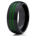 thumbnail image 1 of Silly Kings Jewelry 8mm Green Tungsten Wedding Band - Green Ring - Green Tungsten Ring (9), 1 of 3