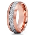 thumbnail image 1 of Silly Kings Jewelry Rose Gold Tungsten Wedding Band - Meteorite Wedding Band -Meteorite Ring (8.5), 1 of 3