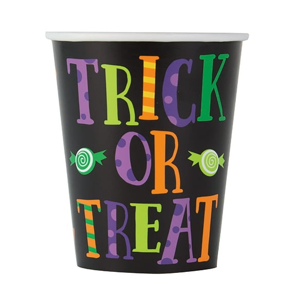 Silly Monsters "Trick or Treat" Halloween Paper 9oz Cups, 8ct