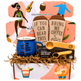 thumbnail image 1 of Silly Obsessions Coffee Lover Gift Basket for Dad - Coffee Accessory Gift Set - Fun and Unique Coffee Themed Items for Coffee Lover Dad from Daughter and Son. Father's Day, Christmas Gift Idea. (blue), 1 of 8