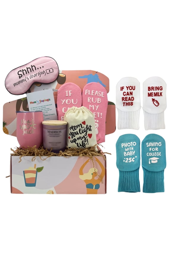 Gift Box for New Mom, Pregnant Mom, Gift for Baby Shower, Pregnant Women, Daughter, Wife, Colleague (New MOM)