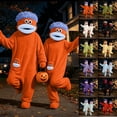 thumbnail image 1 of Silly Onesie Adult Pajamas with Shoes - Funny Big Mouth Monster Plush One Piece Sleepwear, Cozy Oversized Fleece Loungewear for Halloween & Cosplay , 12 Colors, S to XXL, 1 of 6