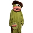 thumbnail image 1 of Silly Onesie Funny Frog Onesie Oversized Plush Fleece Hooded One Piece Pajamas, Cozy Home Loungewear, 1 of 7