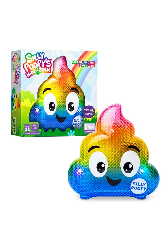 Silly Poopy's Hide & Seek Kids Game by Relatable, Electronic Interactive Game for Ages 3+