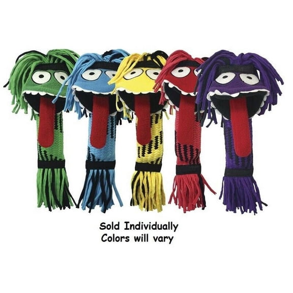 Silly Rope Monster Dog Toys Funny Squeaker Fetch Tugs Assorted Colors 13" Long