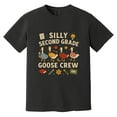 thumbnail image 1 of Silly Second Grade Goose Crew Funny Teacher Student Back Comfort Color T-Shirt, 1 of 4