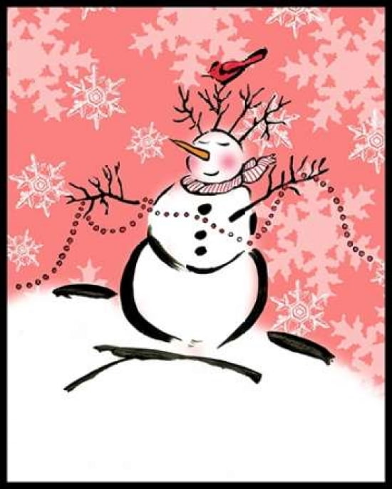 Silly Snowmen XI Canvas Art - Nicholas Biscardi (24X30)