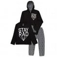 thumbnail image 1 of Silly Souls swb-rad-6T 5-6 Years Stay Rad Sweatsuit with Long Sleeve T-Shirt, Black & White, 1 of 1