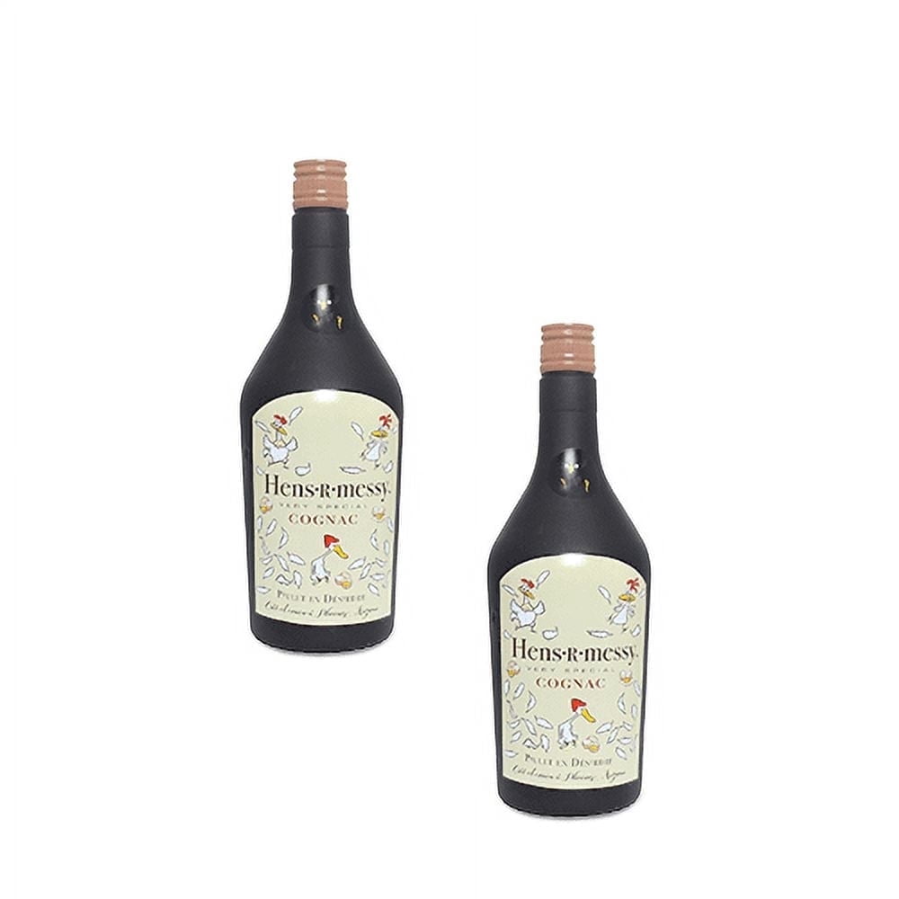 Silly Squeakers Liquor Bottle Hens R Messy Durable Squeaky Vinyl 2-Pack Dog Toy