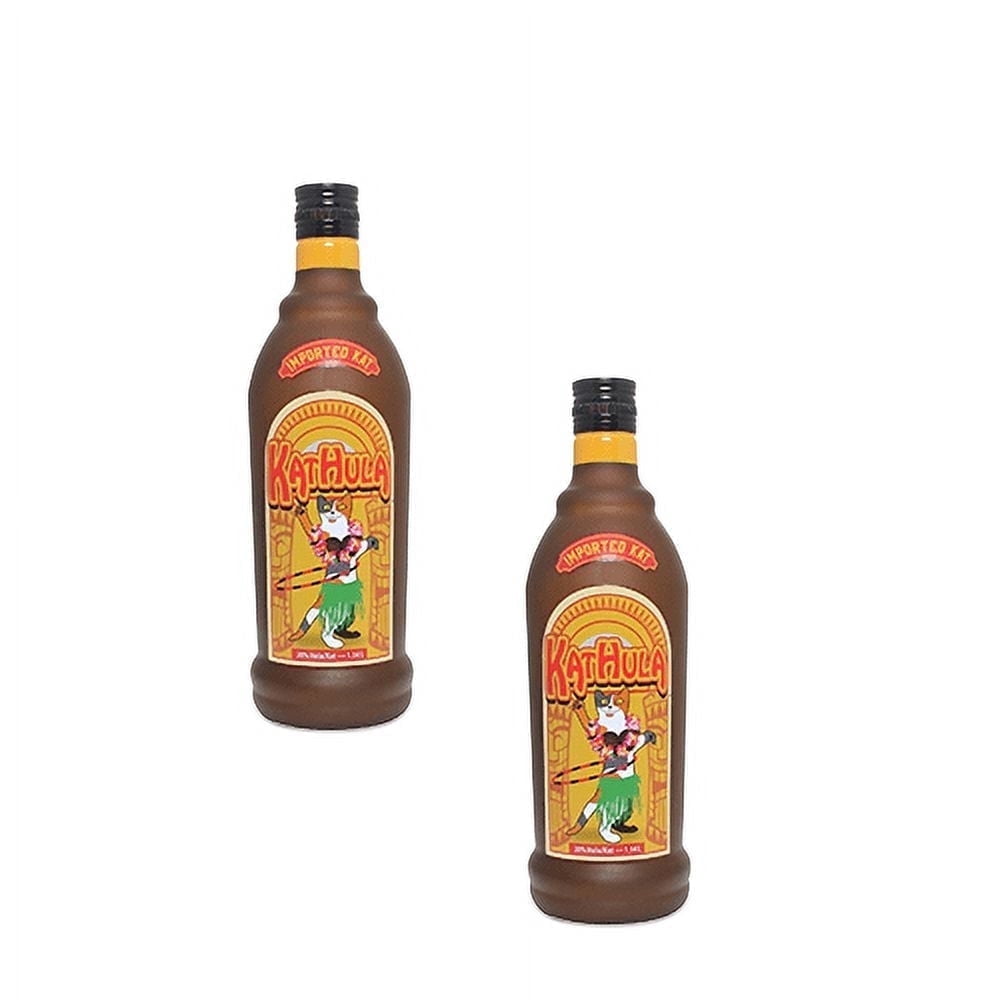 Silly Squeaker Liquor Bottle KatHula Durable Squeaky Vinyl 2-Pack Dog Toy