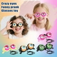 thumbnail image 1 of Silly Weird Glasses with Winking Mechanism, Funny Eye Glasses for Kids Party Costume and Selfie, 1 of 3