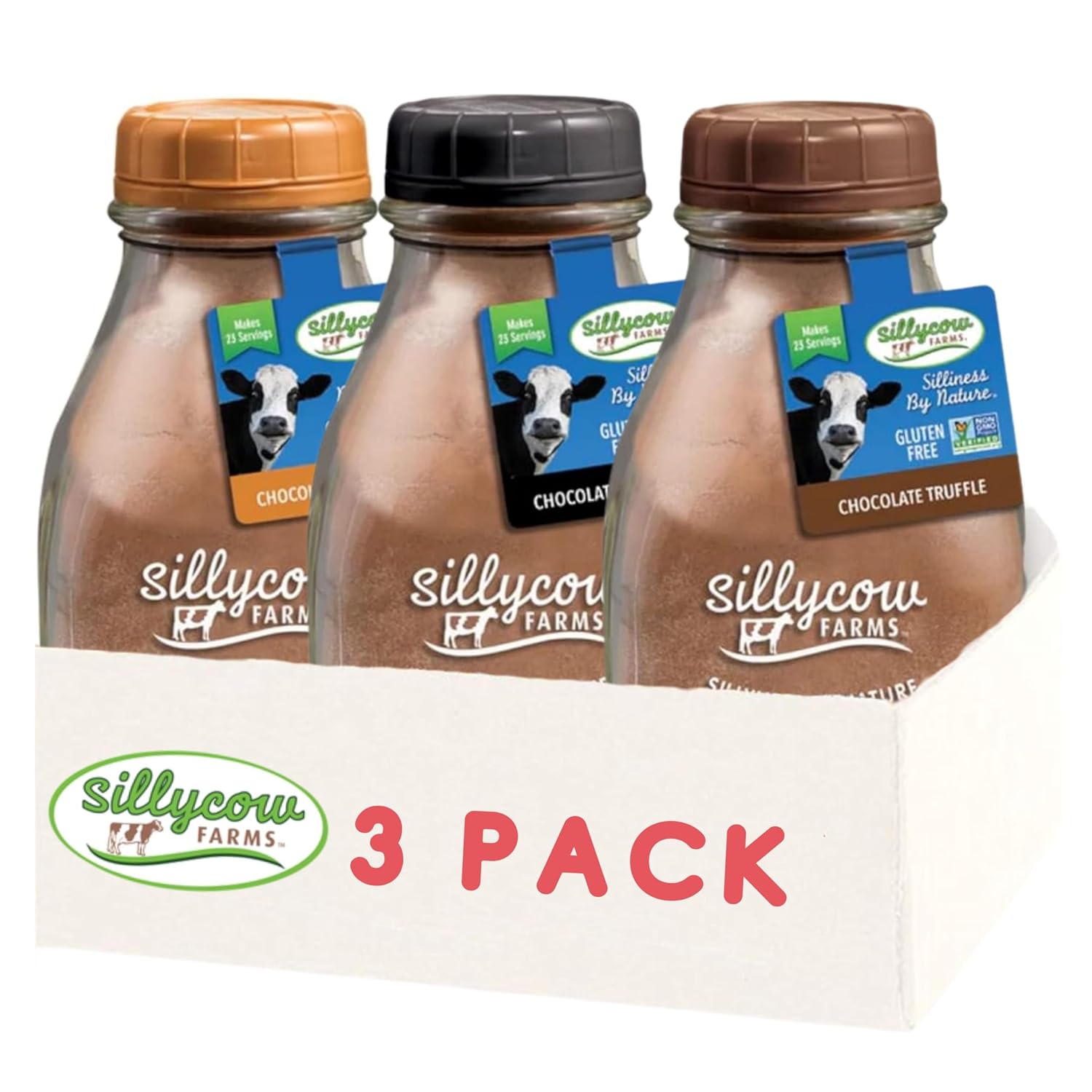 SillyCow Farms Hot Chocolate Variety Pack Chocolate Chocolate