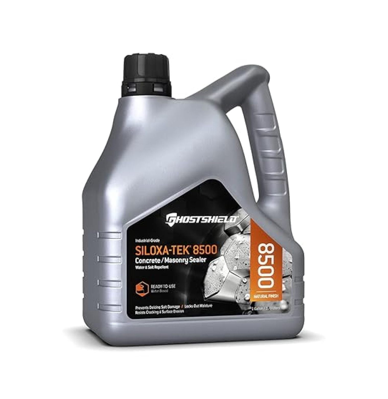 Siloxa-Tek 8500 Ready to Use - 1 Gallon Penetrating Concrete Sealer, Water and Salt . Clear, Water-Based DOT Approved Silane/Siloxane for Concrete, Brick, Masonry & Pavers