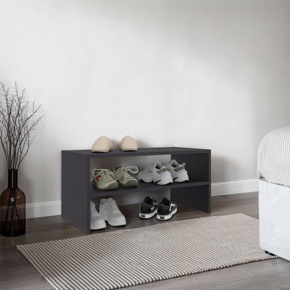 Silpa Small Shoe Rack with Three Open Shelves, Compact Modern Shoe Organizer for Entryway or Closet, 23.6 Wide - Bookcase