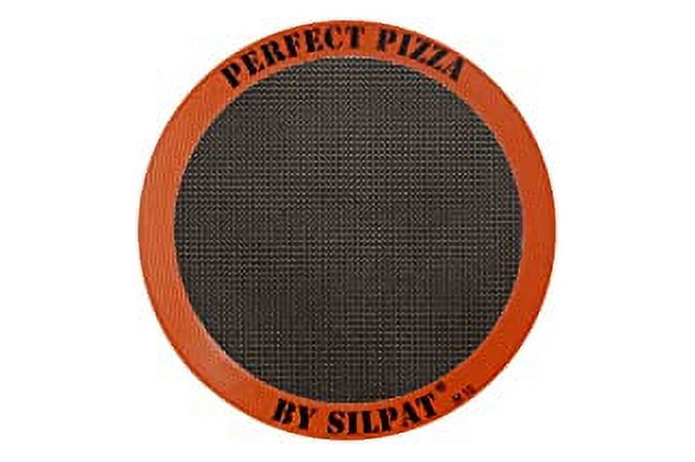 Silpat Perfect Pizza NonStick Silicone Baking Mat, 12" Round, Orange