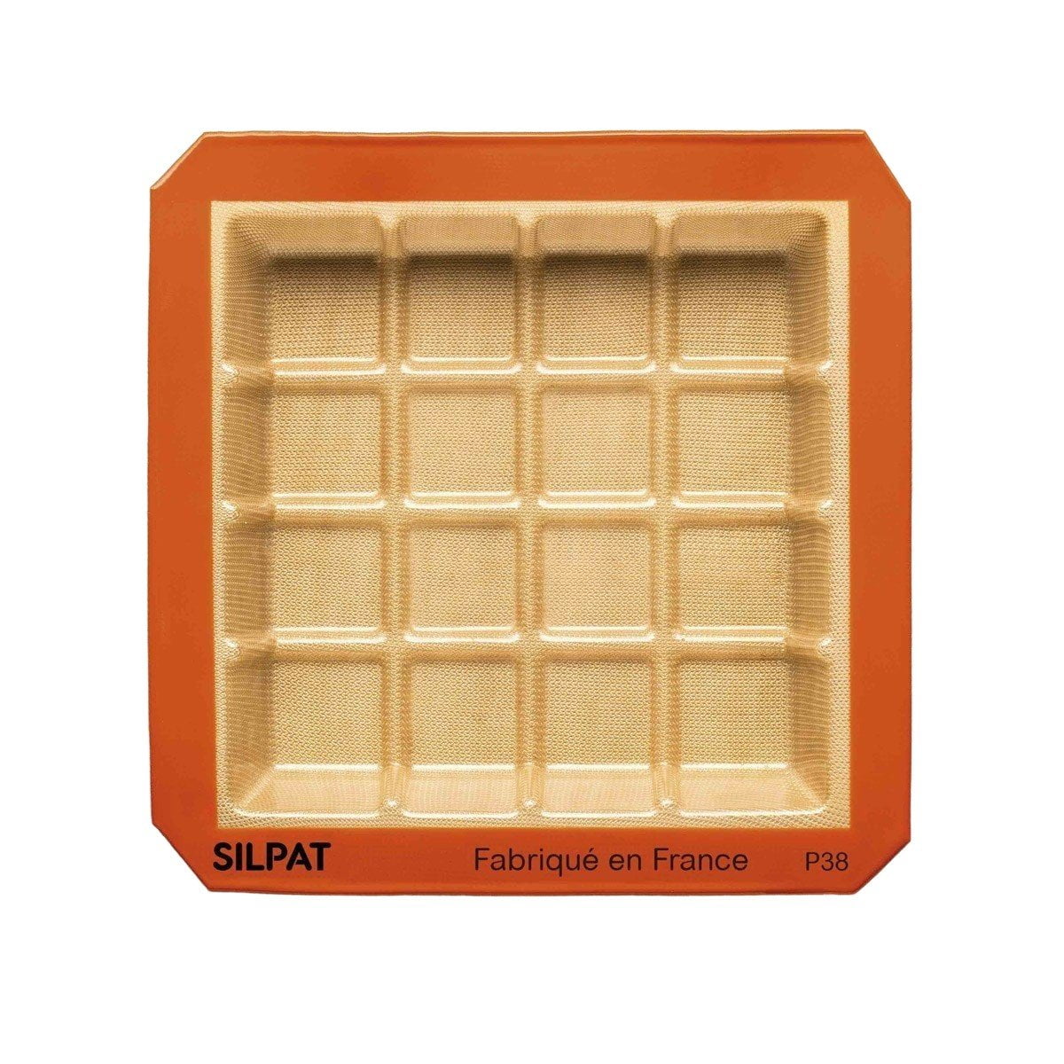 Silicone Non-stick Square Baking Mold with 16 Portions