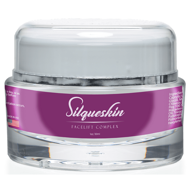 Silqueskin Facelift Complex - Anti-Aging Moisturizer - For Day and Night Use - Promote Collagen Production and Reduce Wrinkles - 1oz/30ml