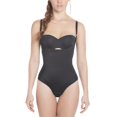 thumbnail image 1 of Siluet Sil-1107P -Bk-M Extra-Strength Compression Invisible Panty Braless Body Shaper, Black - Medium, 1 of 4