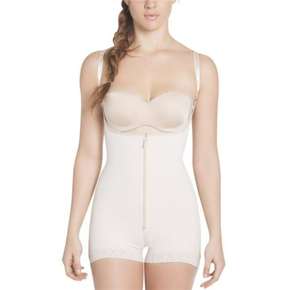 Siluet 1300 High Compression Braless Body Shaper Briefs Color Nude