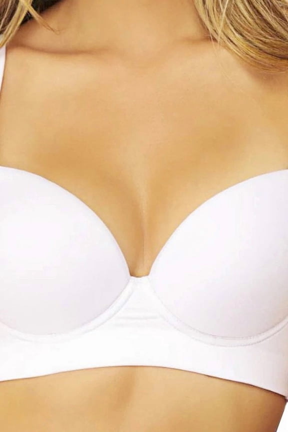 Back Smoothing Bra with Soft Full Coverage Cups White